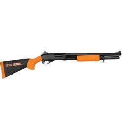 less lethal shotgun 18 1 2 12 ga scattergun black orange 1
